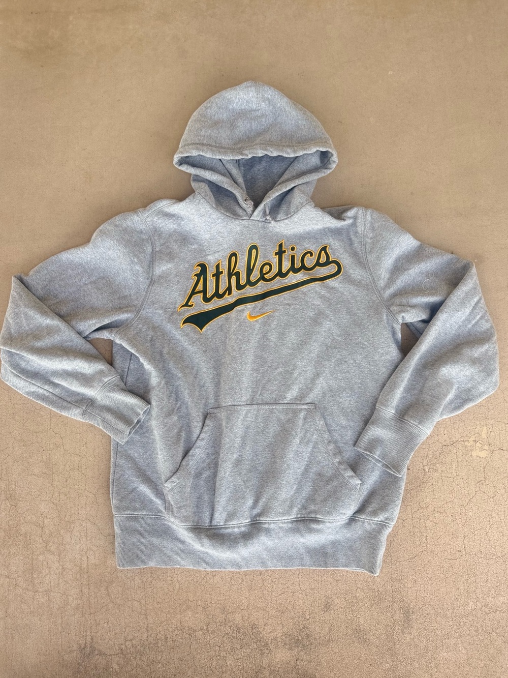 Nike Oakland Athletics Aβs MLB Pullover Hoodie Gray Size Large